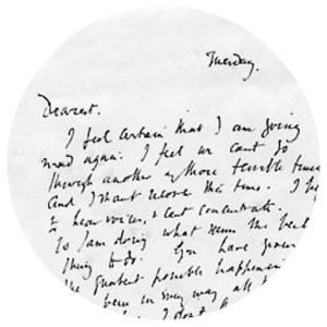 lettera di Virginia Woolf al marito Leonard - Virginia Woolf letter to her husband Leonard