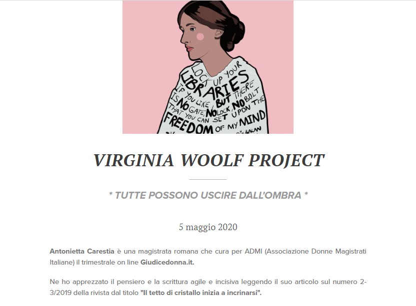 Leggolibri/ Maria Lovito Virginia Woolf Project I